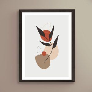Modern Minimalist Abstract Nature Boho Wall Art Print Home Decor [No Fra…